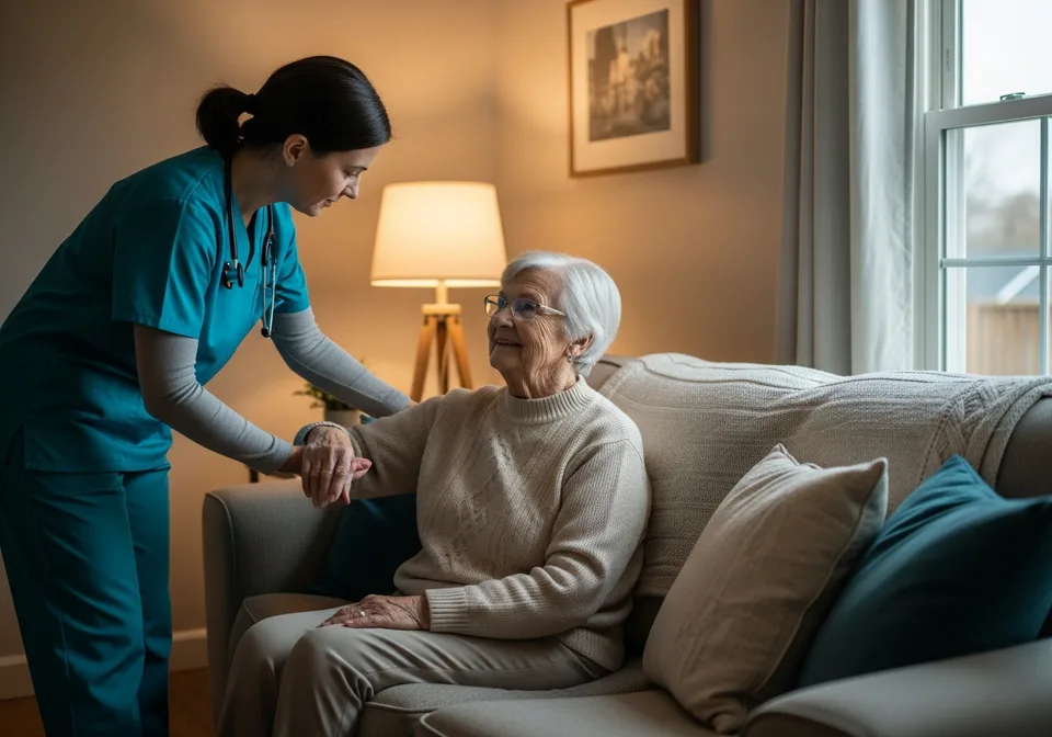 A live-in Personal Support Worker providing around-the-clock care at home